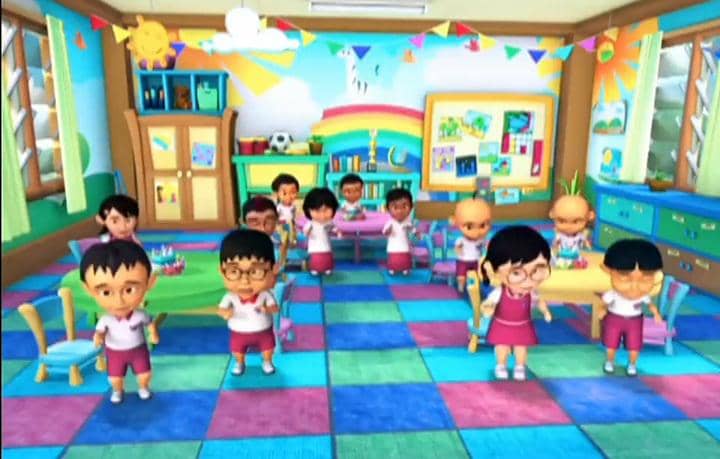 Murid Kelas Aman ketakutan saat kelas diisi oleh Cikgu Besar.