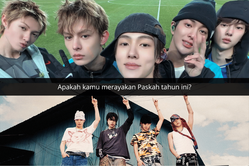 kolase foto CORTIS dan LNGSHOT 