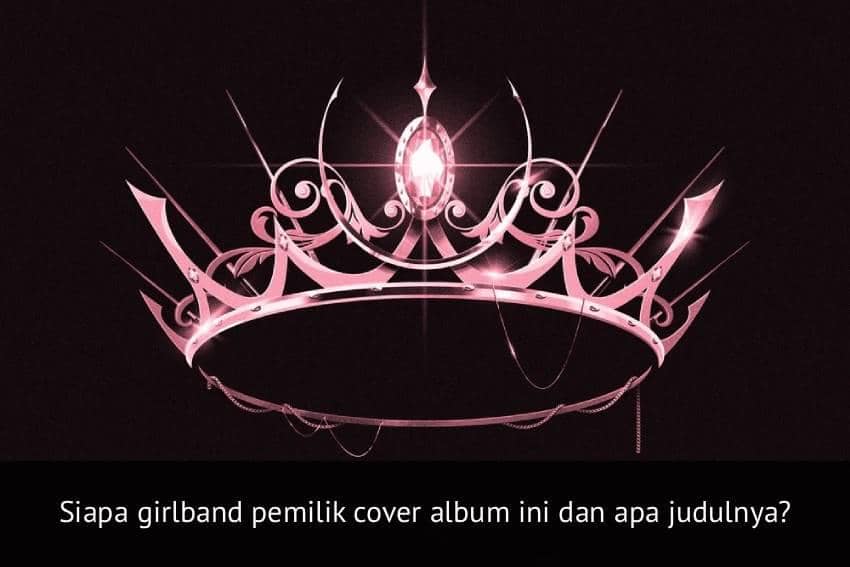 Mahkota berwarna merah muda dengan latar belakang hitam yang menjadi desain sampul album berkonsep elegan dan mewah.