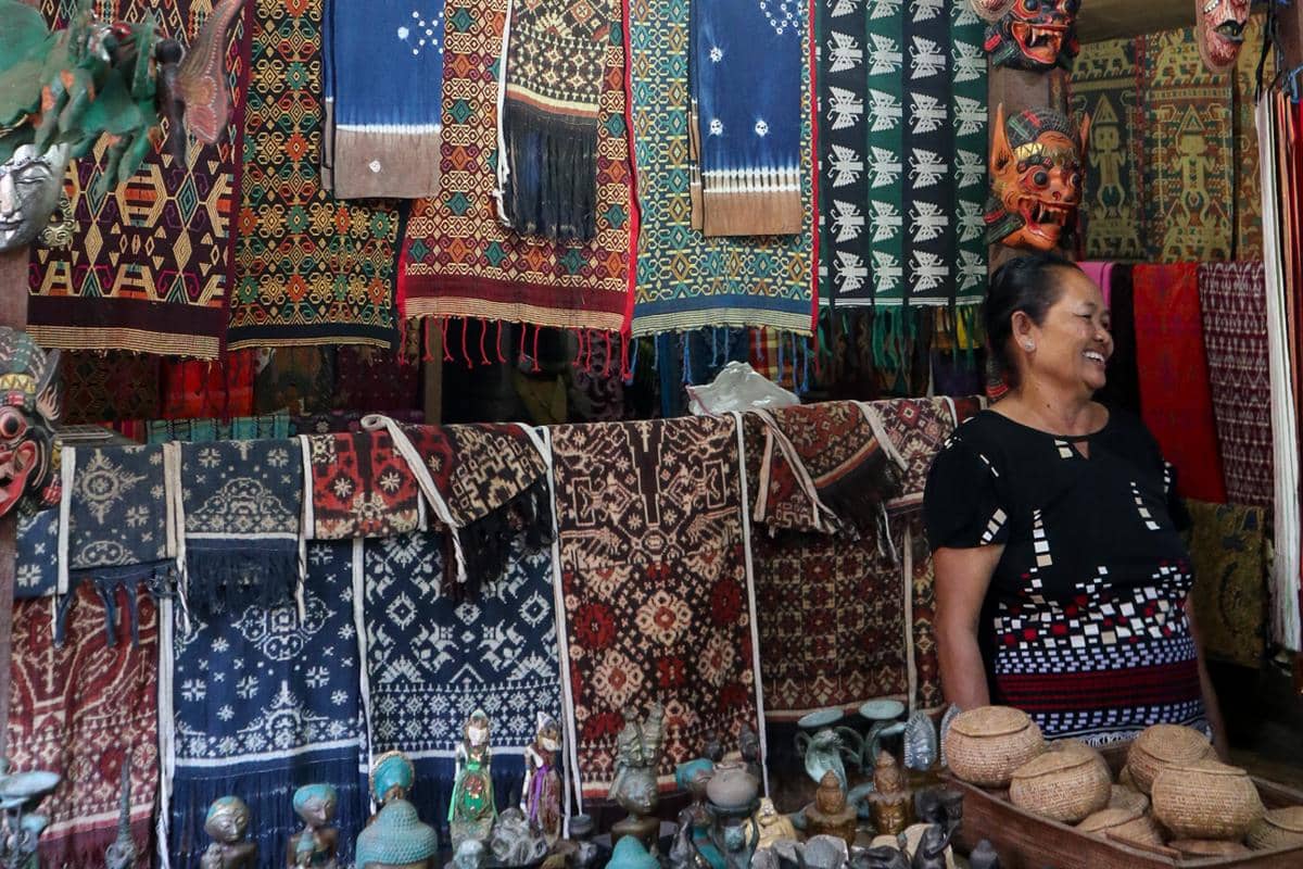 kain tenun gringsing di Desa Tenganan Pegringsingan (dok.pribadi/Natalia Indah)