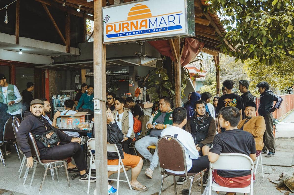 ilustrasi teman nongkrong