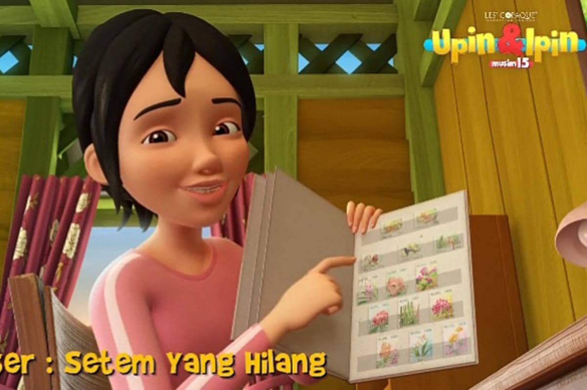Kak Ros dan koleksi prangko miliknya di Upin & Ipin