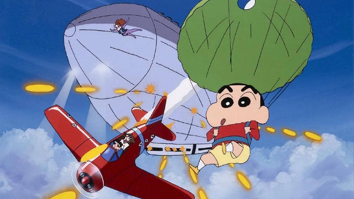 cuplikan film Crayon Shinchan: Blitzkrieg! Pig's Hoof's Secret Mission 