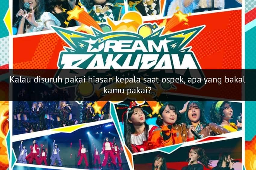 Unggahan visual dari akun Instagram JKT48 yang menampilkan identitas grup idola tersebut kepada penggemar.