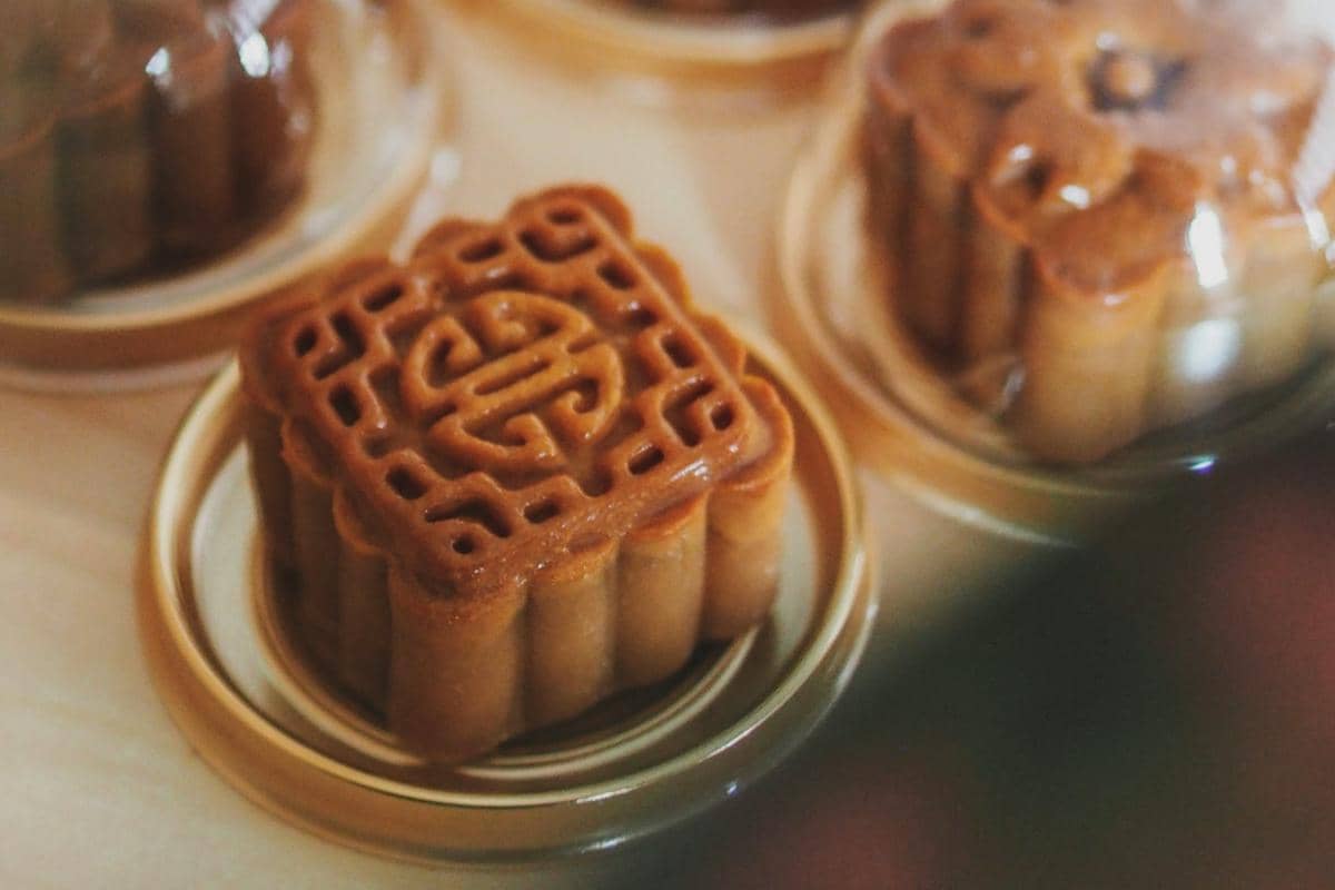 Potret mooncake berbentuk kotak