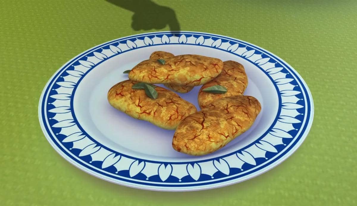 Telur ikan makanan favorit Opah di Upin & Ipin
