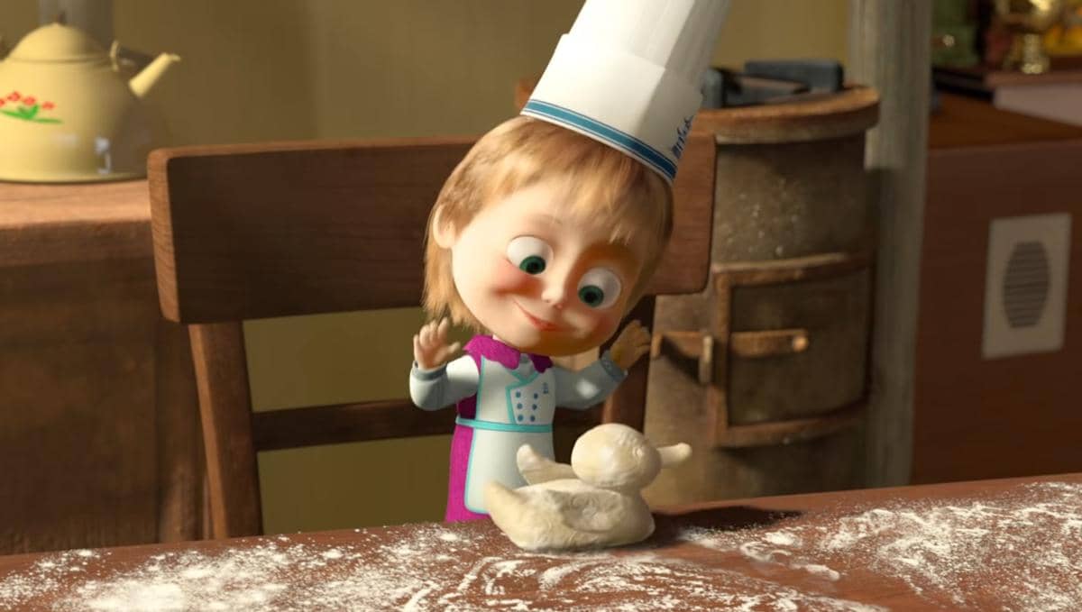 Cuplikan episode Masha and the Bear (youtube.com/MashaBearEN)