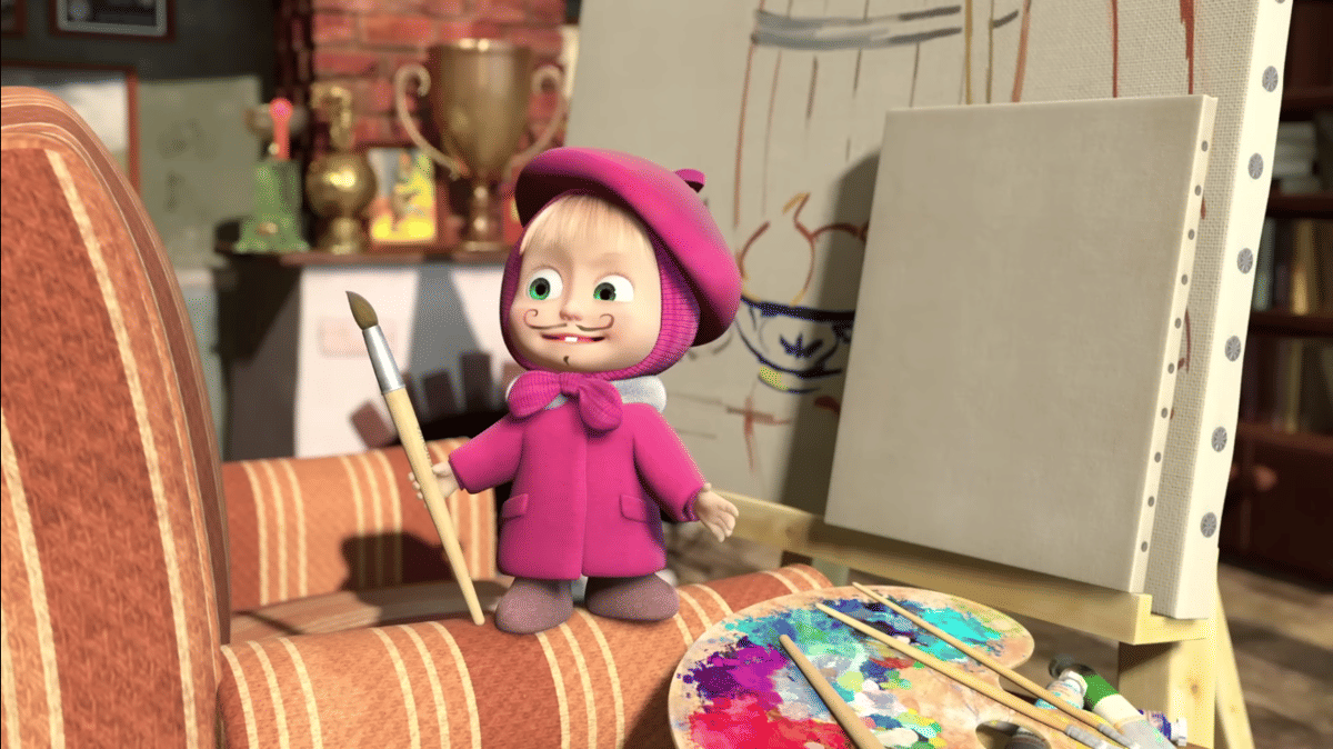 Cuplikan episode Masha and The Bear 