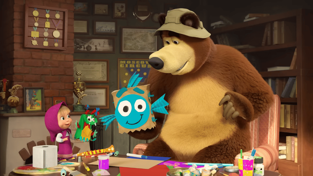 Cuplikan episode Masha and The Bear