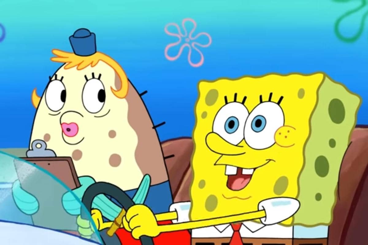 cuplikan episode momen terburuk SpongeBob saat mengemudi