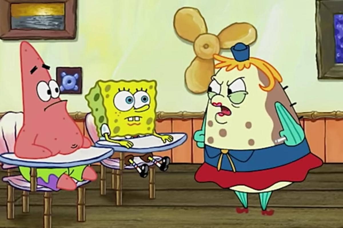 cuplikan episode SpongeBob bertemu murid baru