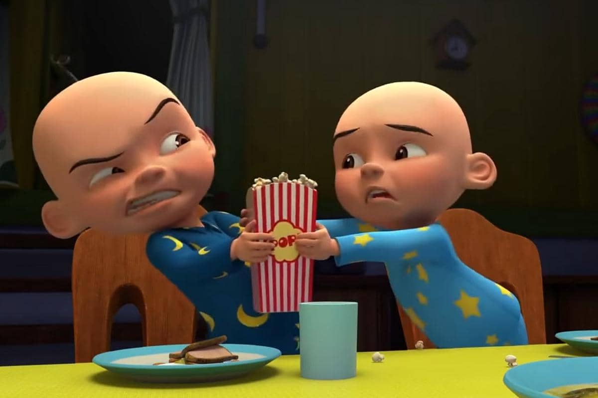 cuplikan Upin & Ipin episode Tamak Selalu Rugi