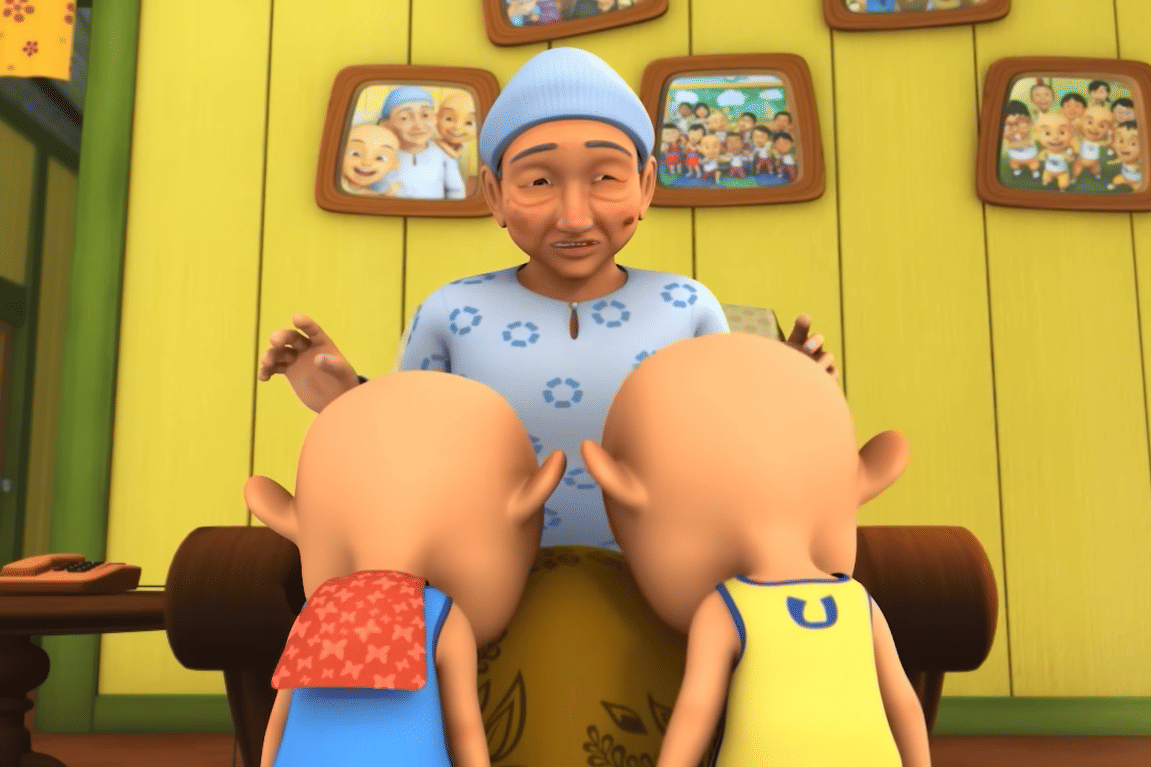 ilustrasi gaya parenting Opah Upin Ipin yang bisa diterapkan orangtua zaman now (
