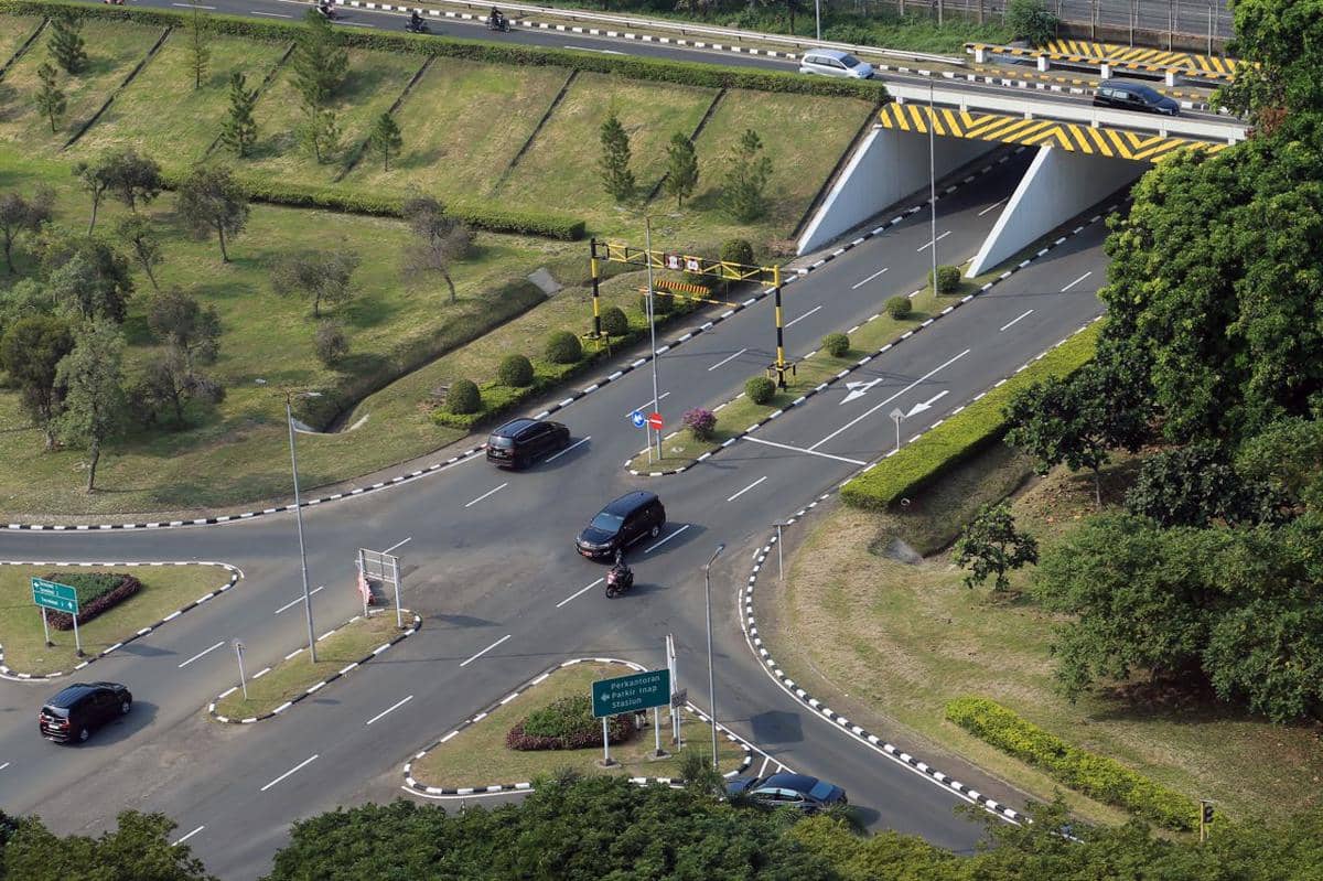 ilustrasi jalan tol
