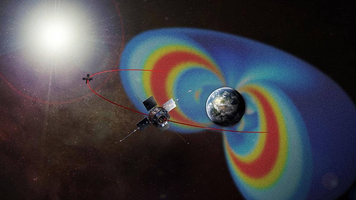 ilustrasi sabuk radiasi Van Allen Probes (commons.wikimedia.org/NASA)