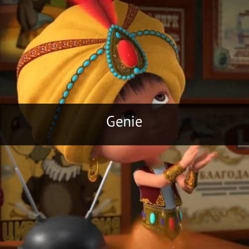 Masha dan Beruang berdiri berdampingan dalam cuplikan serial animasi Masha and the Bear produksi Animaccord Animation.